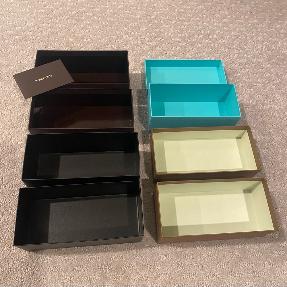 Versace, Tom Ford, Tiffany & Co., Burberry Empty Luxury Eyewear Box Set - Picture 5 of 5